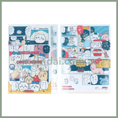 CHIIKAWA | Die-cut Clear A4 File 5P H310×W225×D2mm (River Comic Scene Cider Treasure)