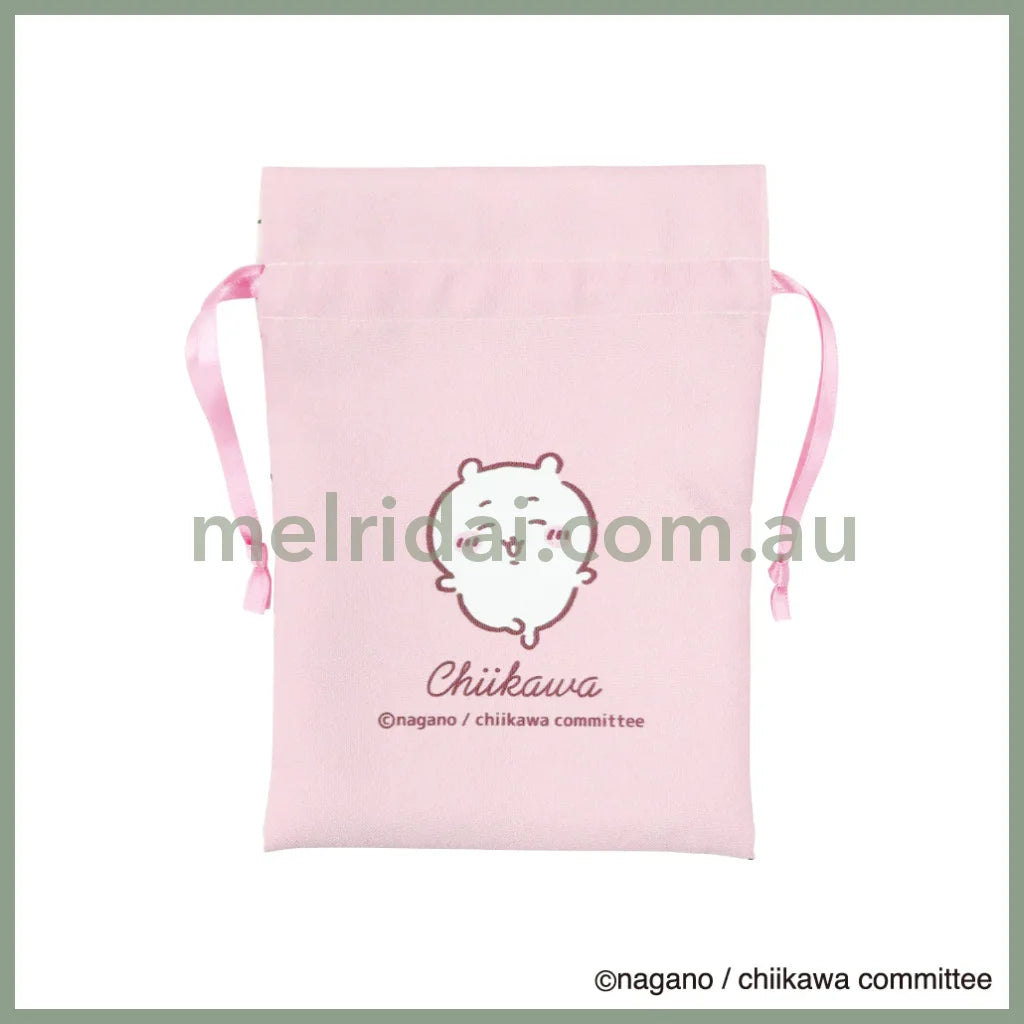 Chiikawa | Drawing Pouch H180×W130Mm 吉伊卡哇 抽绳束口袋/收纳袋 正反图案