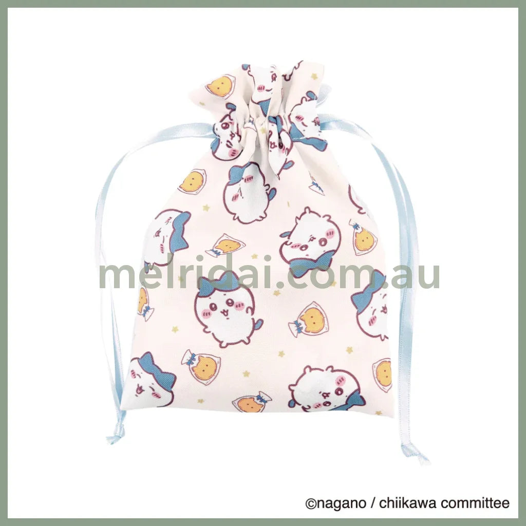 Chiikawa | Drawing Pouch H180×W130Mm 吉伊卡哇 抽绳束口袋/收纳袋 正反图案 Hachiware 八字喵/小八/小蓝