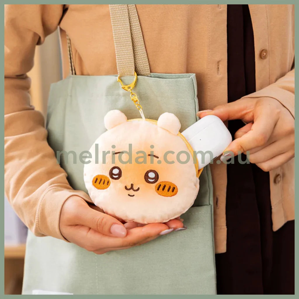 Chiikawa | Face-Shaped Bakery Bread-Like Chewy Mascot Pouch H115×W130×D40Mm (Chiikawa Manju)
