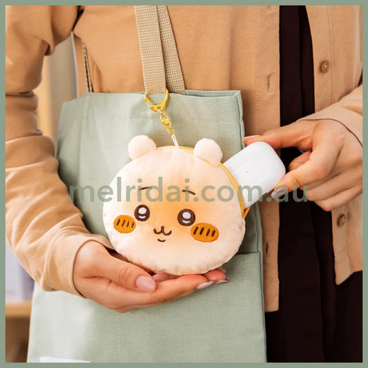 Chiikawa | Face-Shaped Bakery Bread-Like Chewy Mascot Pouch H115×W130×D40Mm (Chiikawa Manju)