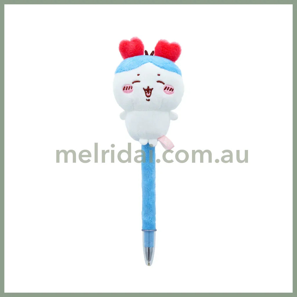 Chiikawa | Fuwafuwa Mascot Ballpoint Pen W50×H70×D50Mm (Black 0.7Mm) Hachiware 八字喵/小八/小蓝
