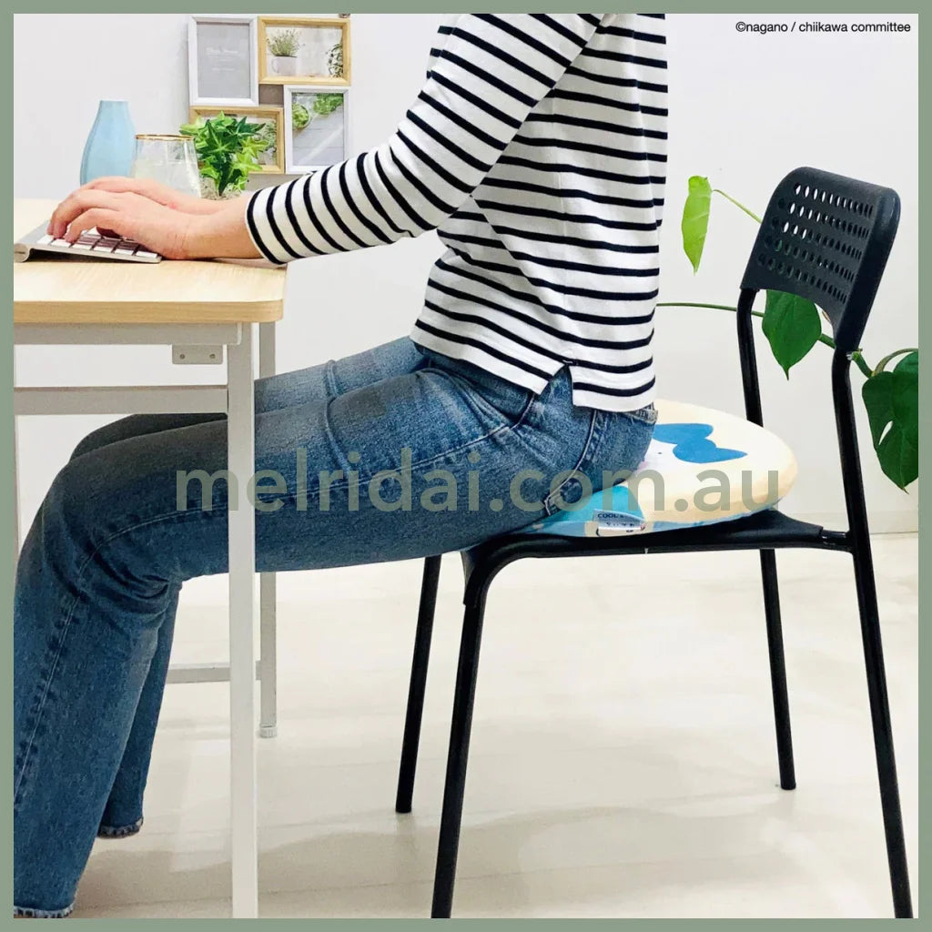 Chiikawa | Hachiware Cool Seat Cushion 400×H45Mm 吉伊卡哇 正反面图案 小八 软乎乎 冷感坐垫/椅子垫