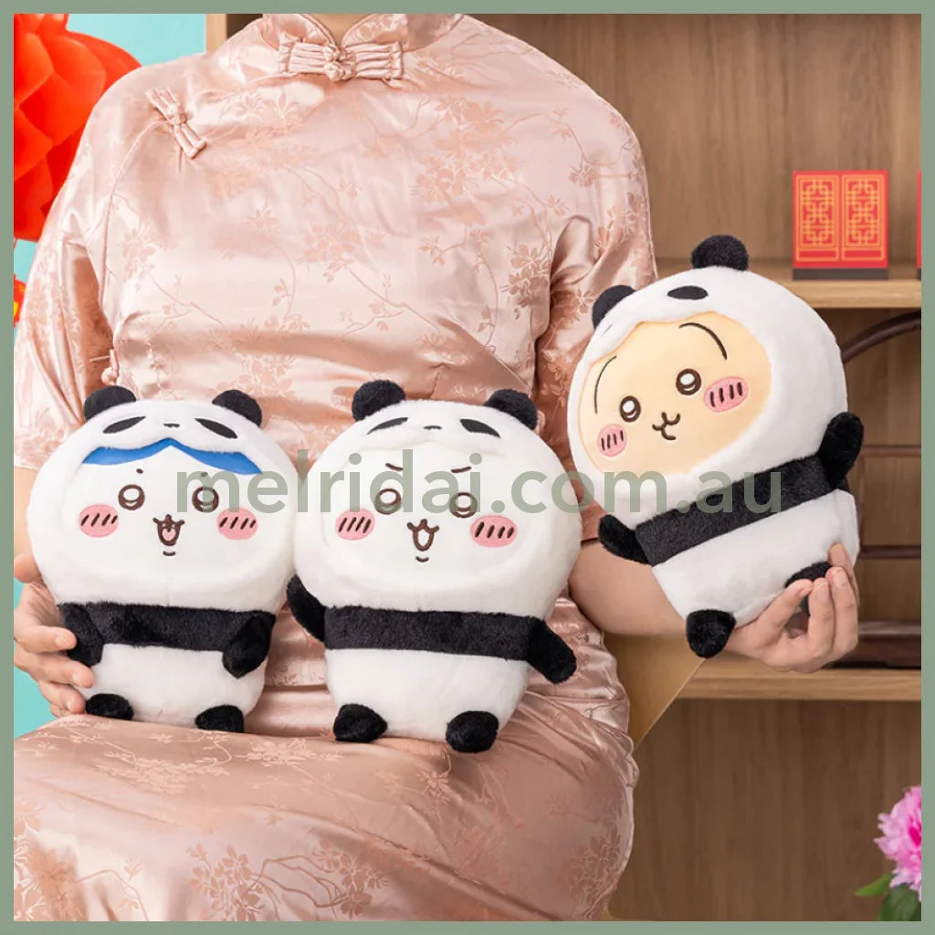 CHIIKAWA | Hachiware Plush Toy Doll H230×W190×D105mm (Panda)