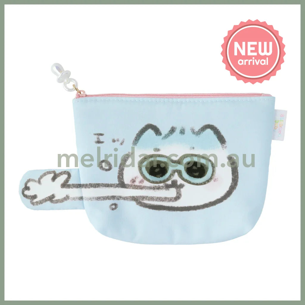 CHIIKAWA | Hachiware Pocket Tissue Pouch with Zipper 120x180x30mm (Chiikawa Baby)