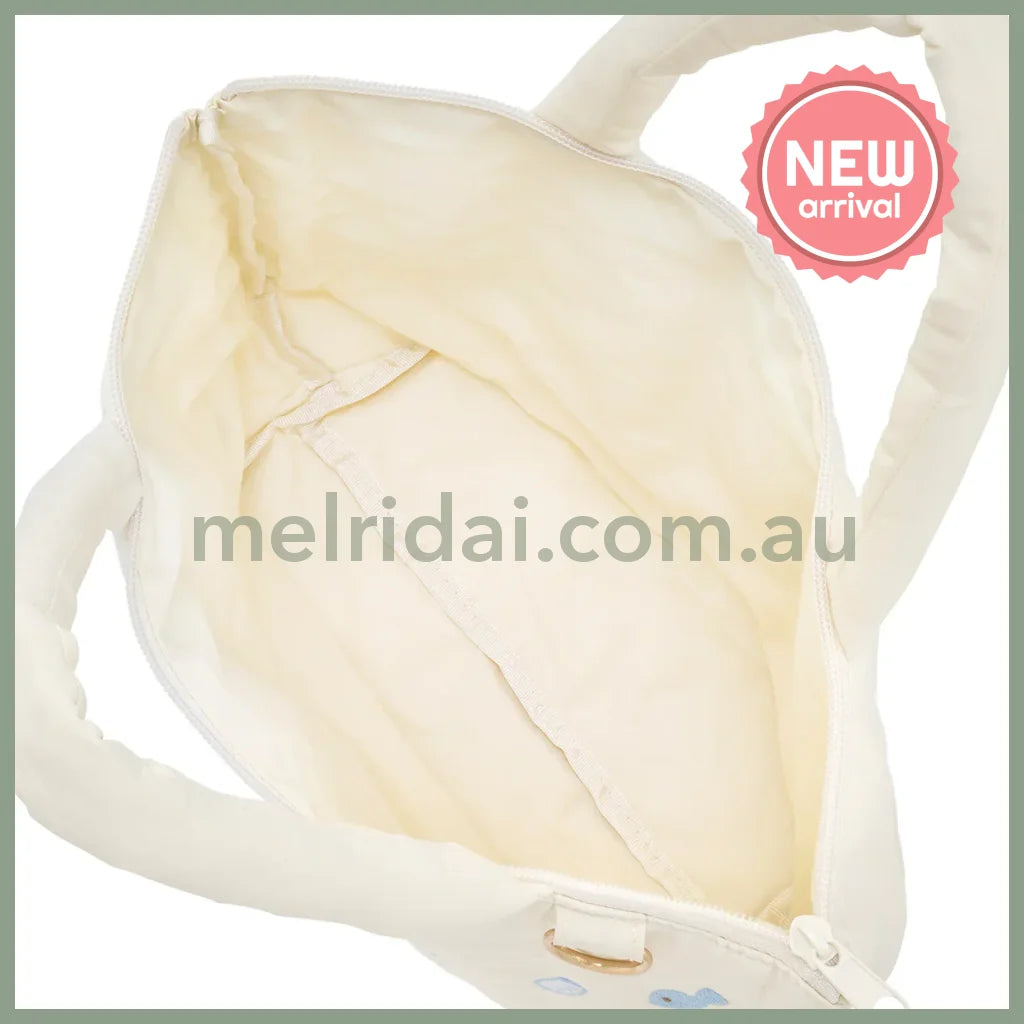 CHIIKAWA | Hachiware Quilted Tote Bag 255×340×120mm (Chiikawa Baby)