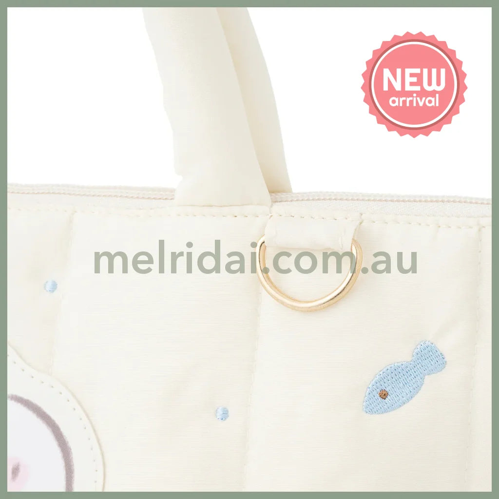 CHIIKAWA | Hachiware Quilted Tote Bag 255×340×120mm (Chiikawa Baby)