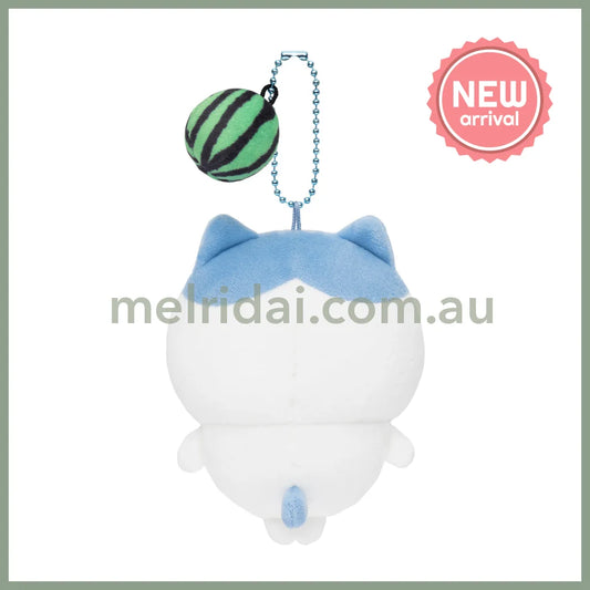 CHIIKAWA | Hachiware Watermelon Series Mascot Holder Plush Keychain Bag Charm 105×85×50mm(Is this a watermelon smash?)