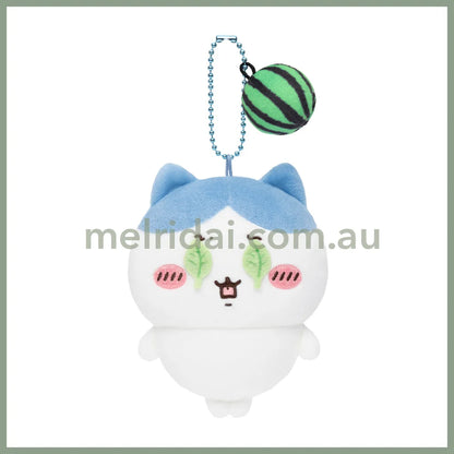 CHIIKAWA | Hachiware Watermelon Series Mascot Holder Plush Keychain Bag Charm 105×85×50mm(Is this a watermelon smash?)