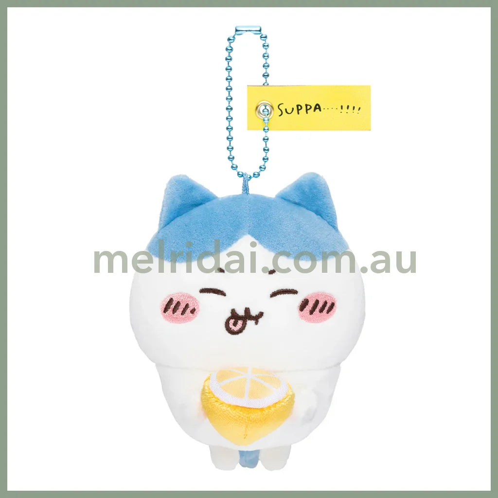 Chiikawa | Plush Mascot Holder Keychain H110×W85×D80Mm (Suppa・・・・・！！！！) Hachiware 八字喵/小八/小蓝