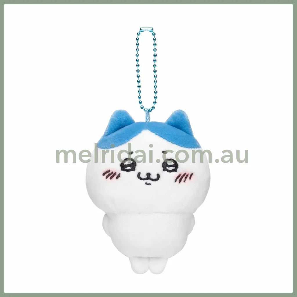 Chiikawa | Mascot Holder Plush Keychain (Hachiware) H110×W90×D55Mm 吉伊卡哇 玩偶挂件/包挂/钥匙链（坏笑小八）