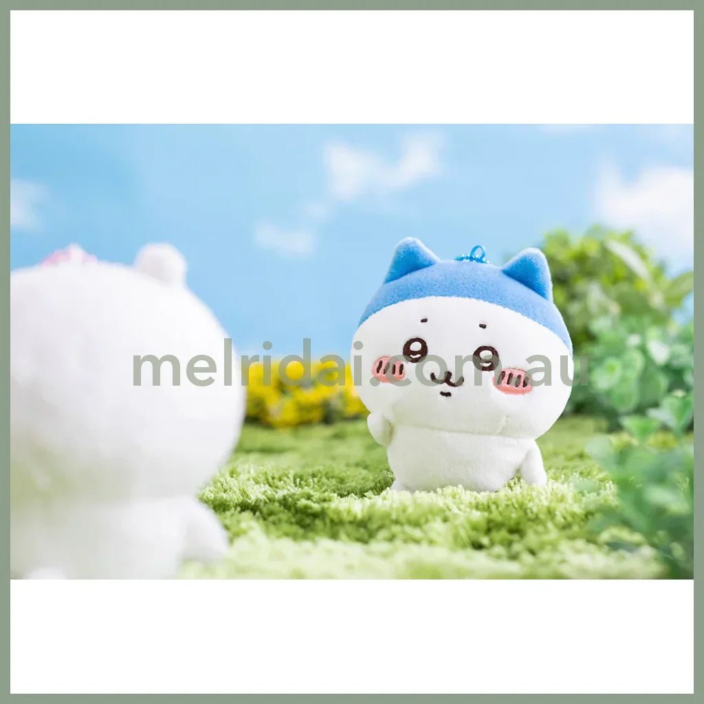 Chiikawa | Mascot Holder Plush Keychain (Hachiware) H110×W90×D55Mm 吉伊卡哇 玩偶挂件/包挂/钥匙链（平头小八）