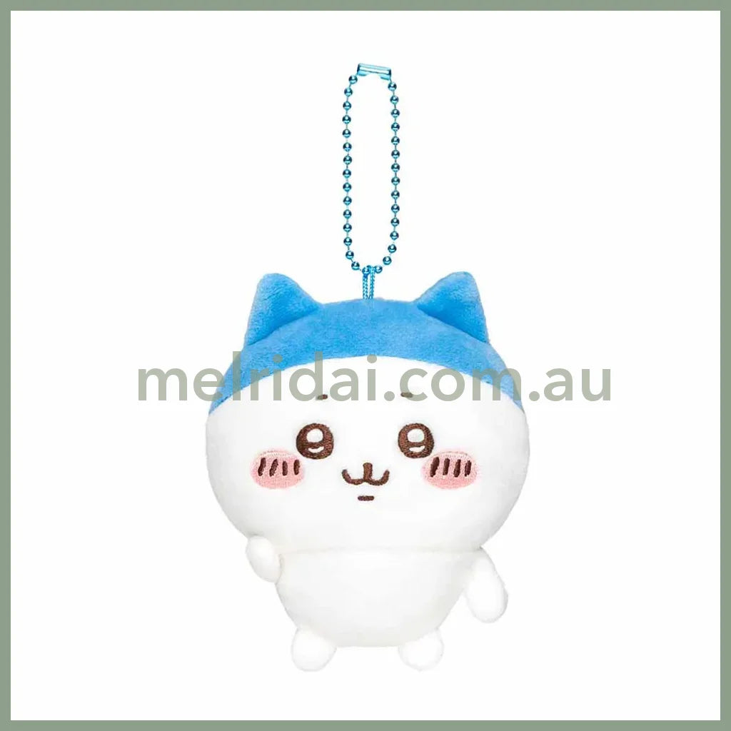 Chiikawa | Mascot Holder Plush Keychain (Hachiware) H110×W90×D55Mm 吉伊卡哇 玩偶挂件/包挂/钥匙链（平头小八）