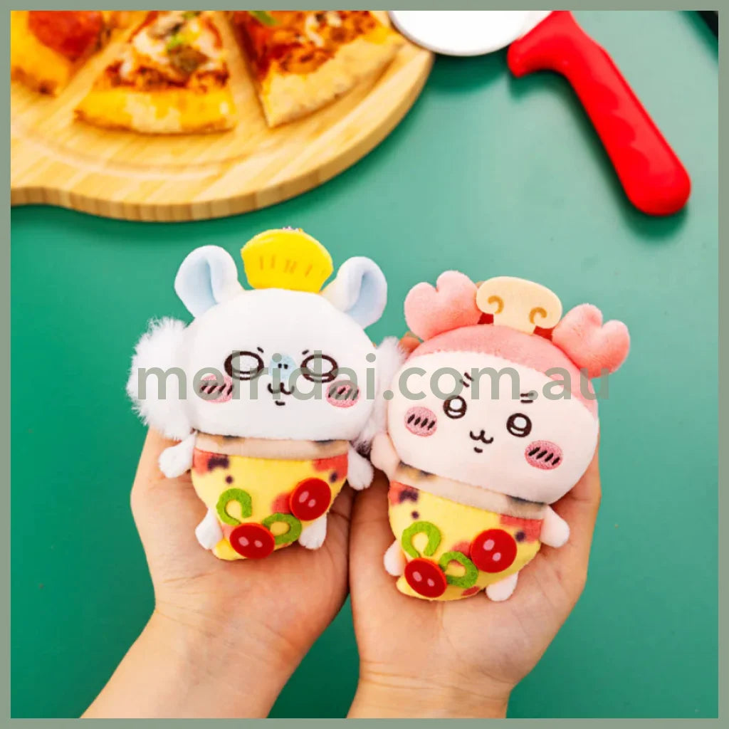 Chiikawa | Mascot Holder Plush Keychain Momonga H125×W80×D45Mm (Pizza)