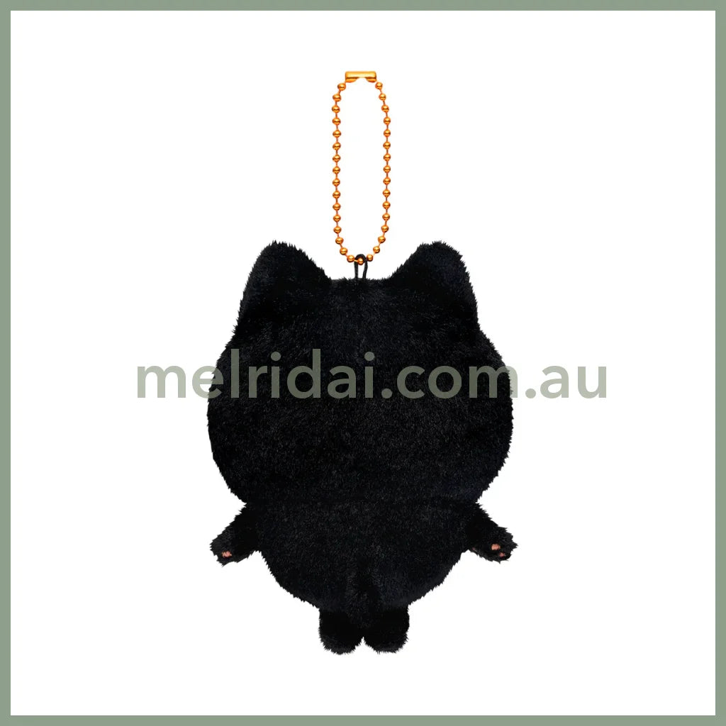 【Limit 1/Customer】Chiikawa | Mascot Holder Plush Keychain Usagi H120×W85×D70Mm (Black Cat)