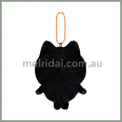 【Limit 1/Customer】Chiikawa | Mascot Holder Plush Keychain Usagi H120×W85×D70Mm (Black Cat)