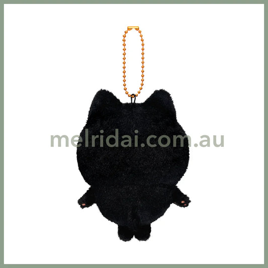 【Limit 1/Customer】Chiikawa | Mascot Holder Plush Keychain Usagi H120×W85×D70Mm (Black Cat)