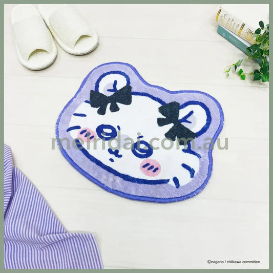 CHIIKAWA | Momonga Ribbon Die-cut Fluffy Floor Mat H330×W400×D5mm