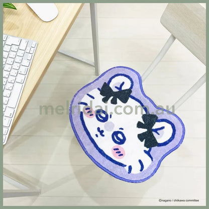 CHIIKAWA | Momonga Ribbon Die-cut Fluffy Floor Mat H330×W400×D5mm