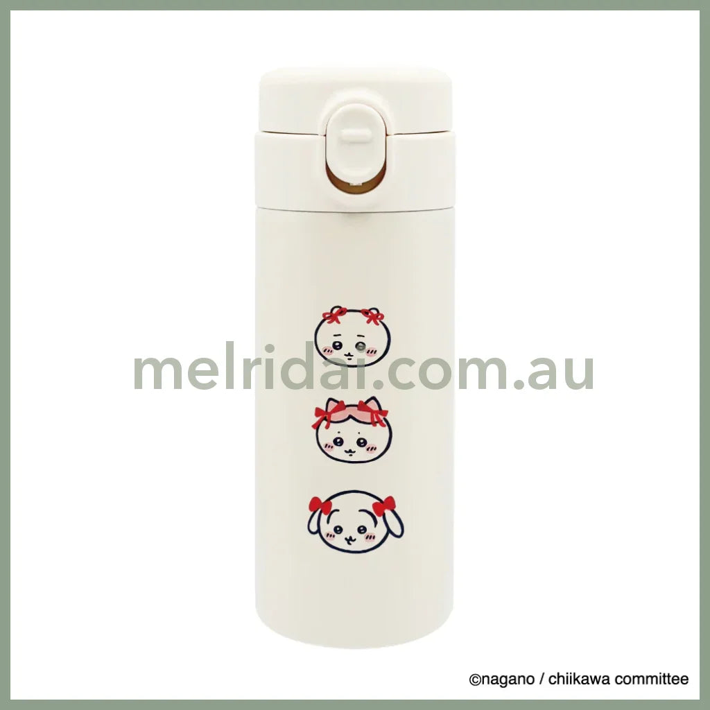 CHIIKAWA | One-Touch Stainless Bottle 350ml (Ribbon)