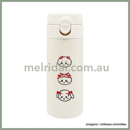 CHIIKAWA | One-Touch Stainless Bottle 350ml (Ribbon)