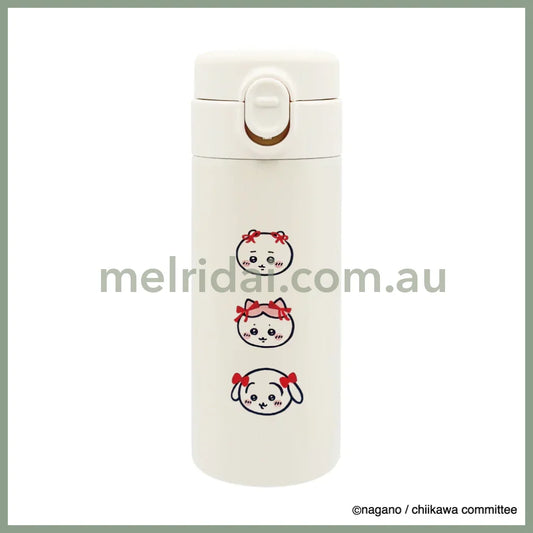 CHIIKAWA | One-Touch Stainless Bottle 350ml (Ribbon)