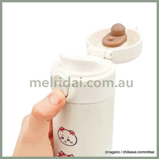CHIIKAWA | One-Touch Stainless Bottle 350ml (Ribbon)