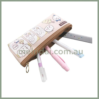 Chiikawa | Pen Case/Pouch Pu // W210×H80×D10Mm Beige