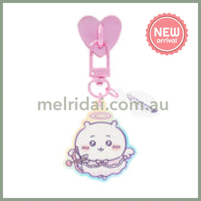 CHIIKAWA | Chiikawa Phone Holder Keychain with Key Ring Charm 100×55mm (Angel ♡ Demon)