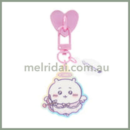 CHIIKAWA | Chiikawa Phone Holder Keychain with Key Ring Charm 100×55mm (Angel ♡ Demon)