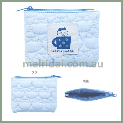 Chiikawa | Quilting Mini Pouch H100 X W125 D10Mm 吉伊卡哇 车线夹棉 云朵棉收纳包/零钱包/手拎包 Hachiware 八字喵/小八/小蓝