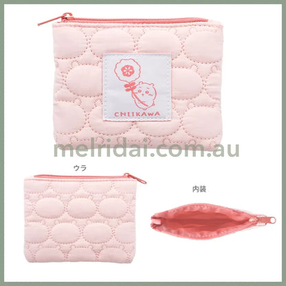 Chiikawa | Quilting Mini Pouch H100 X W125 D10Mm 吉伊卡哇 车线夹棉 云朵棉收纳包/零钱包/手拎包 Chiikawa吉伊/小白