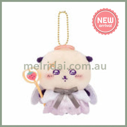 CHIIKAWA | Rakko Mascot Holder Plush Keychain Bag Charm 120×115×80mm (Angel ♡ Demon)
