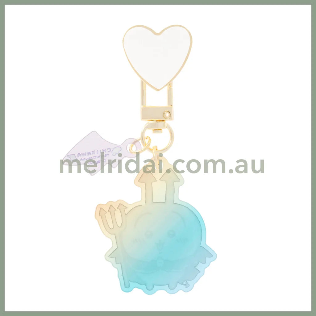 CHIIKAWA | Rakko Phone Holder Keychain with Key Ring Charm 100×55mm (Angel ♡ Demon: Great Angel)