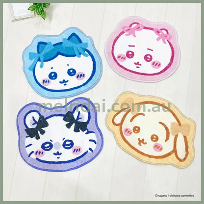 CHIIKAWA | Chiikawa Ribbon Die-cut Fluffy Floor Mat H330×W400×D5mm