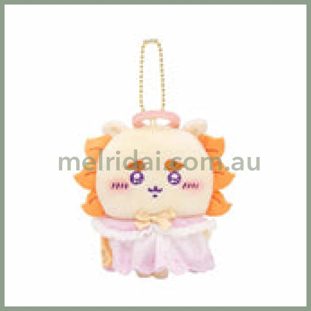 CHIIKAWA | Shisa Mascot Holder Plush Keychain Bag Charm 120×115×80mm (Angel ♡ Demon)