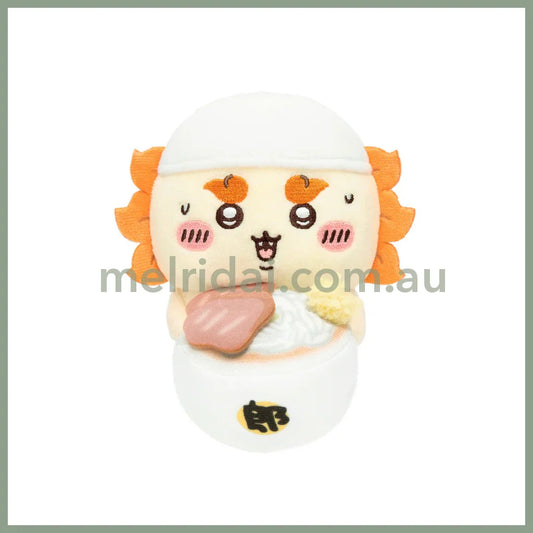 CHIIKAWA | Shisa Ramen Is Ready Monitor Plush Toy 120×75×75mm (Hook-and-loop Watching from Your Desktop)