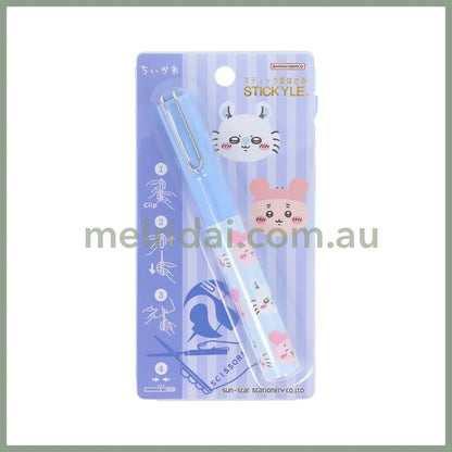 Chiikawa | Stickyle Portable Scissors H116×W14×D18mm (Momonga & Kani-chan - Purple)