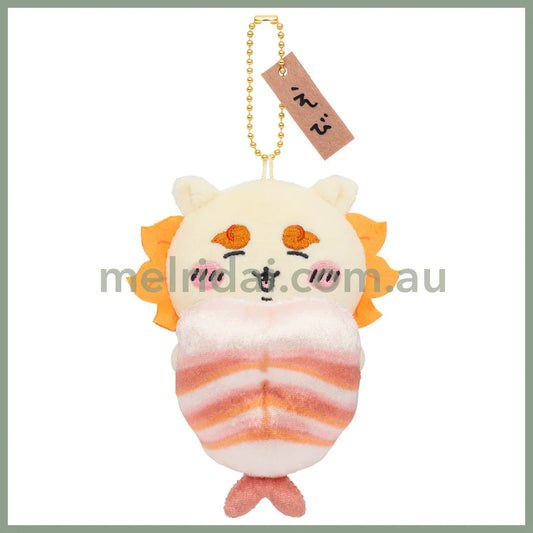 Chiikawa | Sushi Mascot Holder Plush Keychain H130×W105×D60Mm (Shisa/ Shrimp)