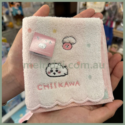 CHIIKAWA | Towel Handkerchief Cotton 100% H250×W250mm (Dot)