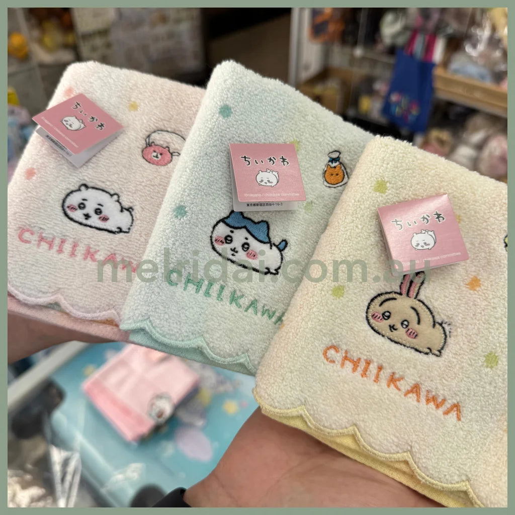 CHIIKAWA | Towel Handkerchief Cotton 100% H250×W250mm (Dot)