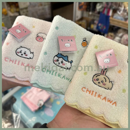 CHIIKAWA | Towel Handkerchief Cotton 100% H250×W250mm (Dot)