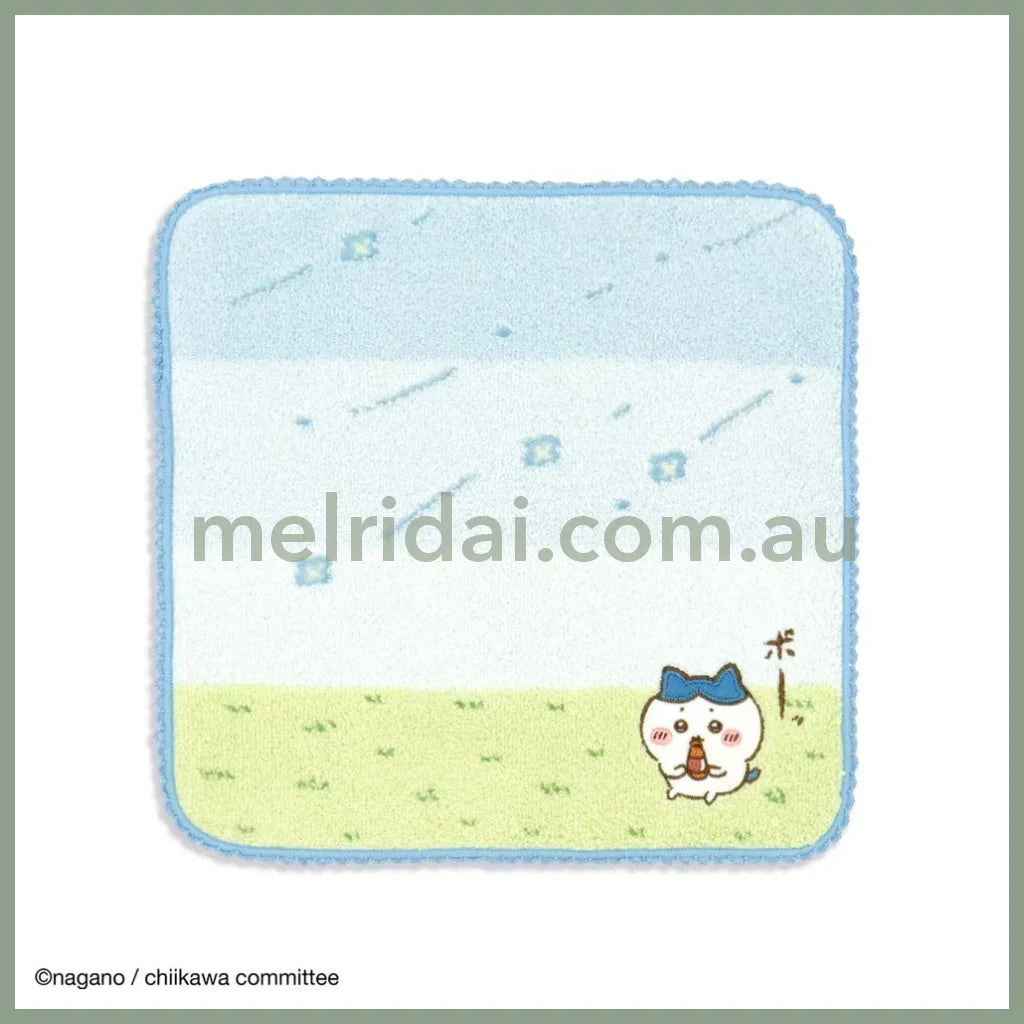 CHIIKAWA | Towel Handkerchief Cotton 100% H250×W250mm (Gentle Breeze) Hachiware 小八