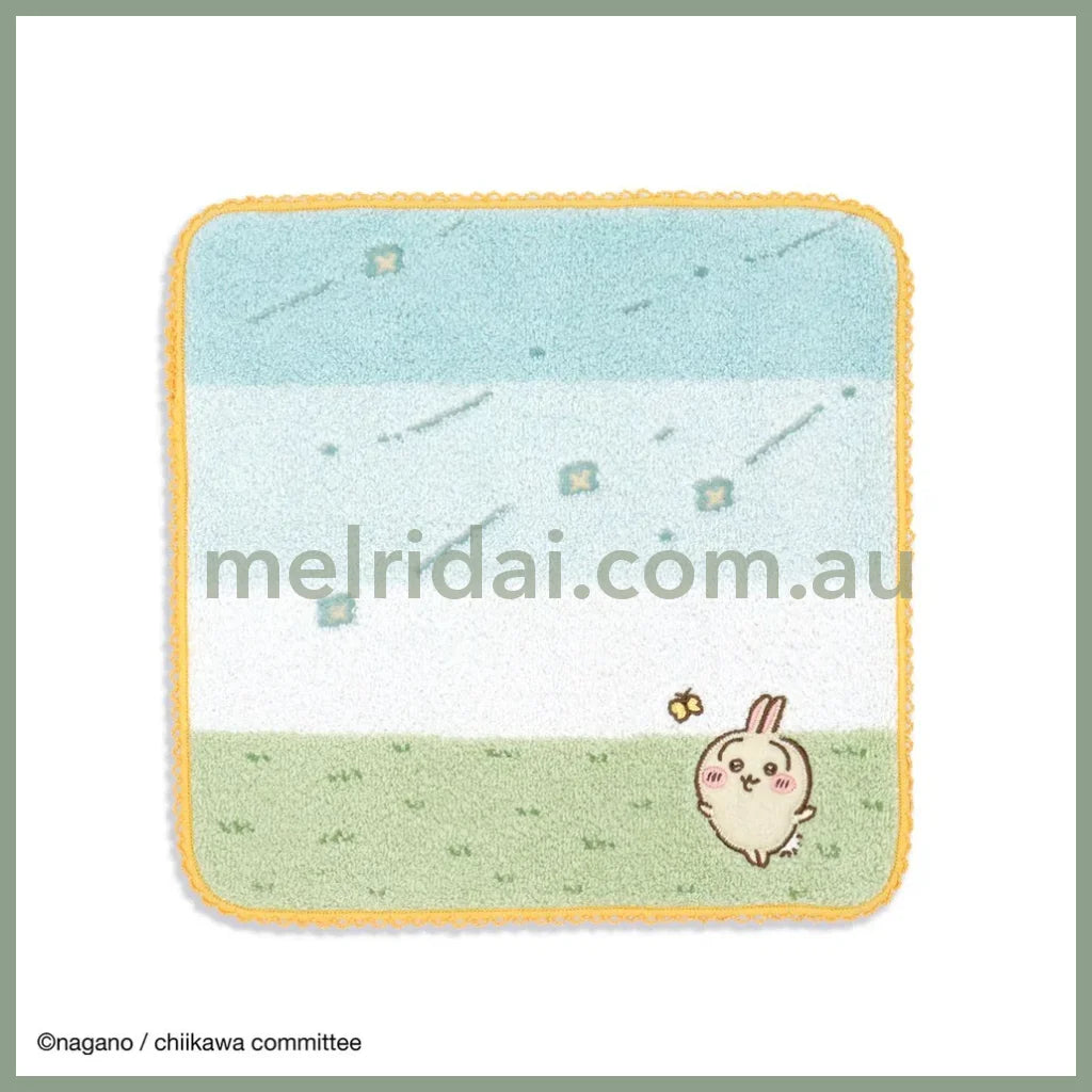 CHIIKAWA | Towel Handkerchief Cotton 100% H250×W250mm (Gentle Breeze) Usagi 乌萨奇/兔子