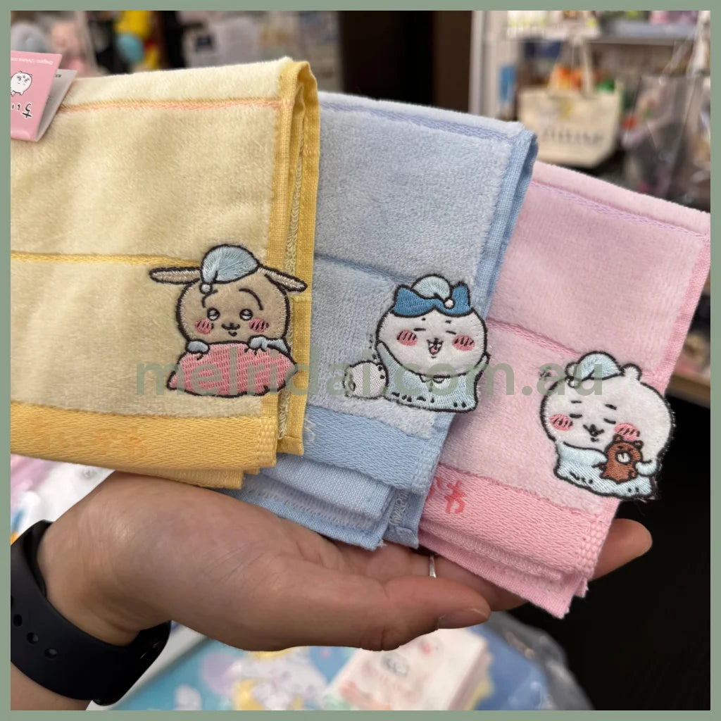CHIIKAWA | Towel Handkerchief Cotton 100% H250×W250mm (Good Night)