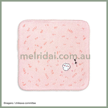 CHIIKAWA | Towel Handkerchief Cotton 100% H250×W250mm (Lawn/Grass) Chiikawa 吉伊/小白