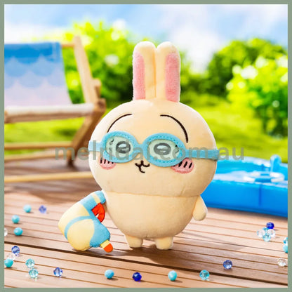 CHIIKAWA | Usagi Mascot Holder Plush Keychain Bag Charm 135×105×55mm (Goggle Summer)
