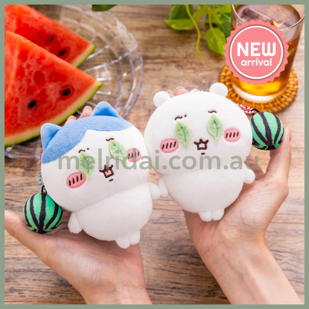 CHIIKAWA | Chiikawa Watermelon Series Mascot Holder Plush Keychain Bag Charm 105×85×50mm(Is this a watermelon smash?)