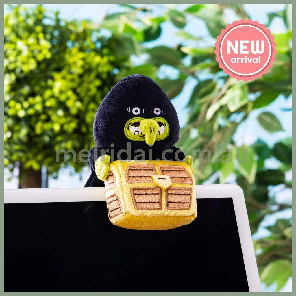 CHIIKAWA | Witch Treasure Monitor Plush Toy 120×75×75mm (Hook-and-loop Watching from Your Desktop)