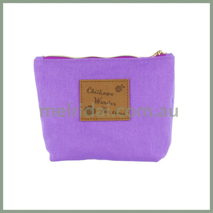 Chiikawa | Woven Flat Pouch Momonga & Kani-Chan H130×W180×D50Mm (Wonder Tea Time)